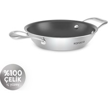 Karaca Plasma Steel 316+ 3Ply Yanmaz Yapışmaz Sahan 20 cm