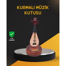 Elikaya TR Klasik Ud Figürlü Melodili Müzik Kutusu Şık Hediyelik