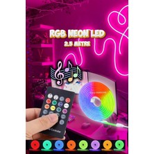 Burul 2.5 Metre Sese Duyarlı ve Kumandalı Rgb Neon Led SB-6561