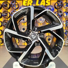 Bk Jant 4 Adet BK-5714 7*16 4*108 ET25 65,1 Black Machıned Jant (Takım)