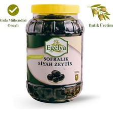 Egelya Gemlik Yağlı Siyah Zeytin 1 kg | Butik Üretim, Gıda Mühendisi Kontrolünde