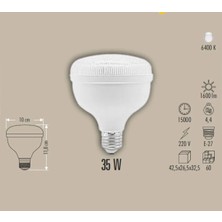 Elikaya TR Cata Ct 4125 Kristal 25W Torch LED Ampul 6400K Beyaz Işık