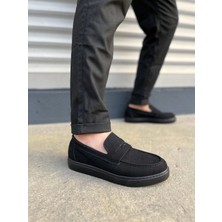 Zapatos JY180 Estilo x Bağcıksız Süet Erkek Günlük Spor Klasik Ayakkabı Sst - Siyah