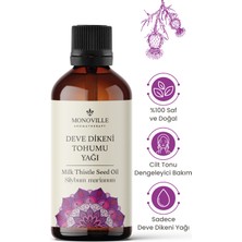 Monoville Deve Dikeni Tohumu Yağı 100  ml  Soğuk Sıkım %100 Saf ve Doğal (Milkthistle Seed Oil)