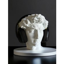 Normadia Şık 23 cm Dekoratif Kulaklık Tutucu ve Standı, Michelangelo David Tasarımı