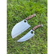 Atasan Verzalit Saplı Almazan ve Şef Model Kamp, Kasap, Mutfak, Piknik Bıçağı