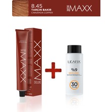 Maxx Deluxe Tüp Boya 60 ml - 30 V Oksidan 60 ml 8.45 Tarçın Bakır