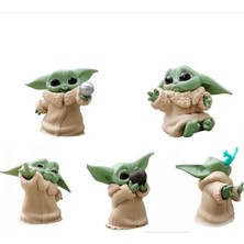Mini Baby Yoda Figür 6 Adet