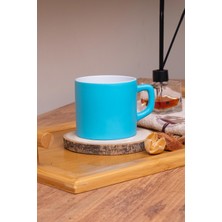 Açık Mavi Renkli Çay ve Kahve Fincanı, Şık Tasarım, Dayanıklı ve Kullanışlı