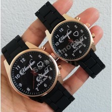 Sevgiliye Doğum Günü Hediyesi Çift Saat Kombini Isim Baskılı Kişiye Özel Saat Erkek Kadın Kol Saati Sevgili Saatleri