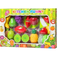 Pasifik Oyuncak  Meyve Kesme Seti  22 Parça Kutulu 3+