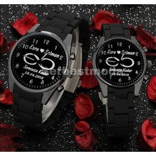 Kişiye Özel Isim Baskılı Sevgili Saatleri Sevgiliye Hediye Erkek Bayan Kol Saati Bayana Doğum Günü Hediyesi Sevgili Kombini