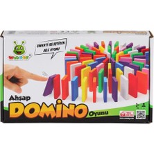 Popüler Sepet Ahşap Domino Oyunu -Karsan Oyuncak - KR116