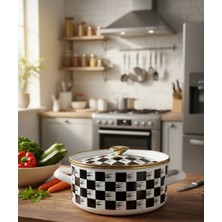 Emaye 4 Litre Emaye Tencere Yoğurt Bakraç Saklama Tenceresi