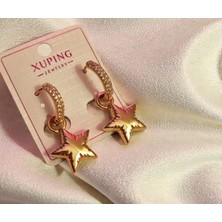 Initium Xuping Çelik Yıldız Figürlü Rose Gold Kupe