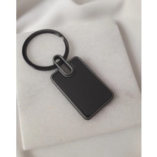 Mihi Hediyelik Şık Metal Kare Anahtarlık