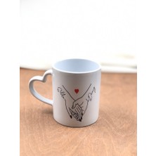 Masalsı Concept 14 Şubat Sevgililer Günü Hediyesi Özel Tasarım Kupa Sevgiliye Özel Elleriniz Aşkla Birleşsin