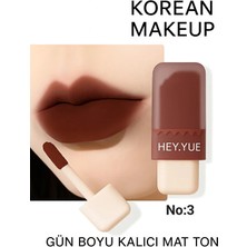 Hey.yue Jelly Tint Dondurma Lip Tint Mat & Kadife Bitiş Uzun Süre Kalıcı