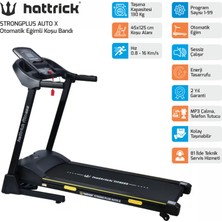 Hattrick Strong Plus Auto x Otomatik Eğimli Koşu Bandı 3 hp Motor Gücü 0-16 km/s Hız