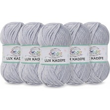 Örse Kadife El Örgü Ipi  03249 Açık Gri 5 Adet 100 gr 130 mt