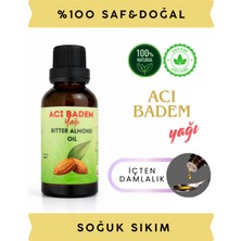 Wie Farma Acı Badem Yağı 50 ml Cam Şişe %100 Saf