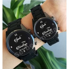 Kişiye Özel Isim Baskılı Sevgili Saatleri Sevgiliye Hediye Erkek Kadın Çift Kol Saatleri Sevgililer Günü Hediyesi