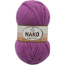 Nako 1 Adet Süper Inci El Örgü Ipi 100 gr Eflatun 23315