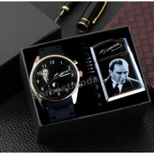 Erkek Kol Saati Kişiye Özel Isimli Atatürk Temalı Saat Kombini Sevgiliye Hediye Doğum Günü Hediyesi Erkeğe Hediye