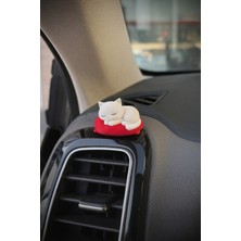 Normadia Sevimli Mini Kedi Torpido Süsü, Yastıkta Uyuyan Kedi Dekorasyon