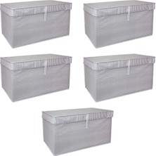 Kanonik Education Çok Amaçlı Düzenleyici Kutu Organizer Cırt Cırtlı Hurç Mega Plus Boy 40cm X 30cm X 70cm (5 Adet)