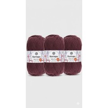 Mlvx Kartopu Baby One El Örgü Ipi Kod/renk: Mürdüm K1707 Blsm-3 Adet