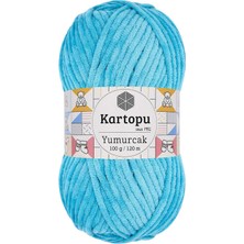 Kartopu 1 Adet Yumurcak Kadife El Örgü Ipi Turkuaz K515