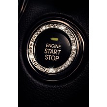 Normadia Taş Kaplı Start Stop Tuşu Çerçevesi, Şık ve Dayanıklı Tasarım