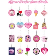 Normadia 20 Adet Pembe Dekoratif Oto Kokusu ve Aksesuar Seti