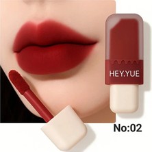 Hey.yue Jelly Tint Dondurma Lip Tint Mat & Kadife Bitiş Uzun Süre Kalıcı