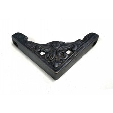 Marsilyan Antika Tarz Dekoratif Pirinç Köşe Süsü - 58X58 Mm, Oksit