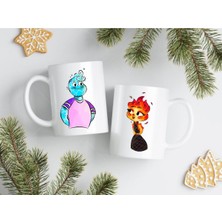 Ateş ve Su Temalı Çift Kupa Seti, Sevgiliye Özel Hediye