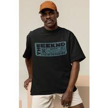 Sevbano The Weeknd Rapper Baskılı Unisex Oversize Şarkıcı Tişört