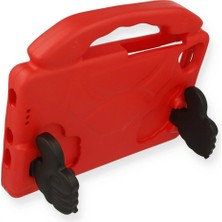 Marsilyan Samsung Galaxy T870 Tab S7 11 Kılıf Like Stantlı Tablet Silikon - Kırmızı