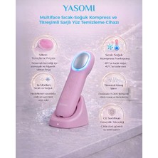 Yasomi Multiface Sıcak - Soğuk Kompress ve Titreşimli Şarjlı Yüz Temizleme Cihazı - Pembe