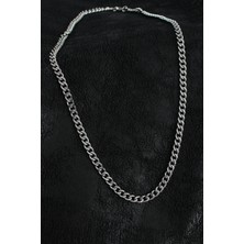 Luord Ticaret Bfs 316L Çelik Klasik Zincir Model Gümüş Renk Erkek Kolye