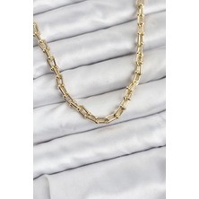 Luord Ticaret Bfs Gold Renk Pirinç Tifani Model Kadın Kolye