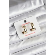 Luord Ticaret Bfs 14K Gold Renk Kaplama Halka cm Kadın Küpe