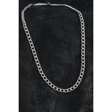 Luord Ticaret Bfs 316L Çelik Kalın Klasik Zincir Model Gümüş Renk Erkek Kolye