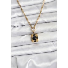 Luord Ticaret Bfs 316L Çelik Zincir Gold Renk Vintage Model Kadın Kolye
