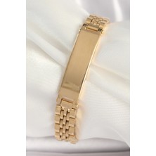 Luord Ticaret Bfs 316L Çelik Gold Renk Zincir Künye Model Erkek Bileklik