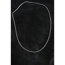 Luord Ticaret Bfs 316L Çelik Örme Zincir Model Gümüş Renk Erkek Kolye