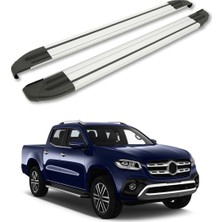 Modifiyecim Mercedes-Benz X-Class 2018-2020 Yan Basamak Brillant Gri