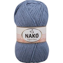 Nako 1 Adet Süper Inci El Örgü Ipi 100 gr Kot Mavi 1986