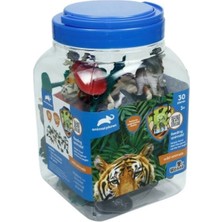 Bfs  SH-D6601-1 2 3 4 30 Parça Hayvan Seti 2 Vahşi - 2 Çiftlik - Vardem Oyuncak